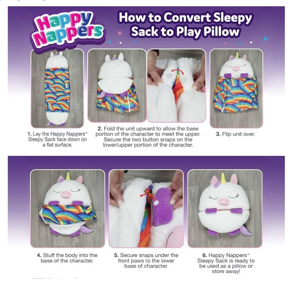 Pink Unicorn Happy Napper - Picture 7 of 7